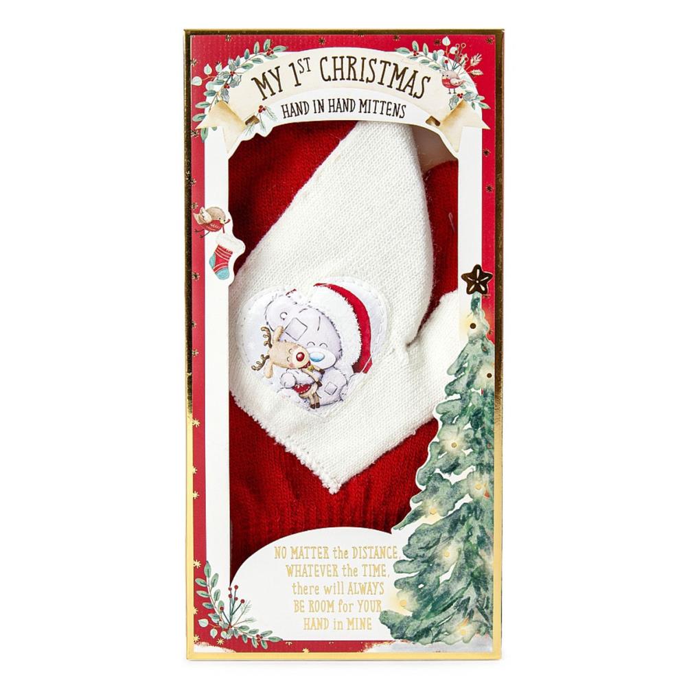 My 1st Christmas Tiny Tatty Teddy Baby Mitten Gloves Extra Image 2